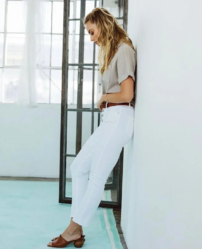 Gisele Optic White Skinny Jean by Dear John Denim Vintage Style Denim