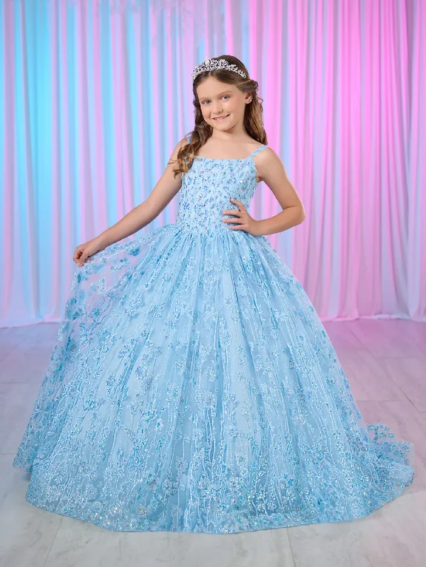 Tiffany Princess 13755 Girls Glitter Pageant Dress Long Ball Gown Formal Sequin Corset Beautiful Sequin Dress