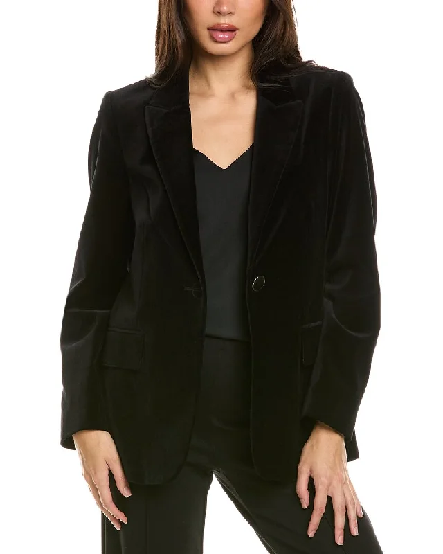 Kobi Halperin Ramsey Velvet Blazer Modern Tailored Blazer