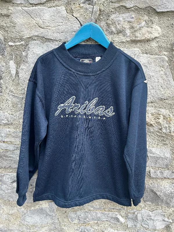 Aribas 90s navy sweatshirt 8-9y (128-134cm) Comfortable Pullover Sweatshirt