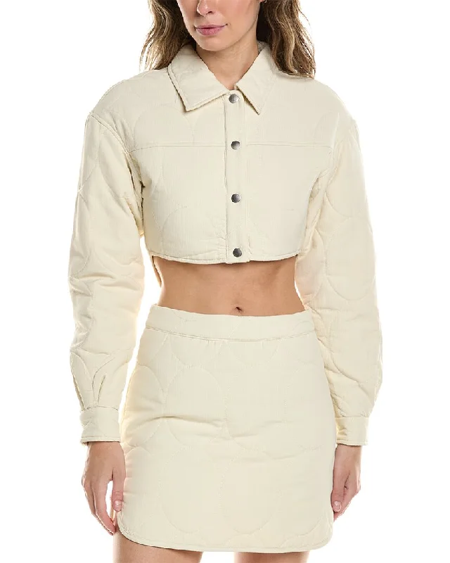 Find Me Now Pandora Crop Quilted Jacket Vintage Blazers for Women