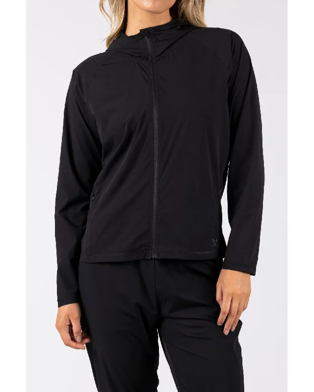 Marlow Travel Zip Through Jacket - Black