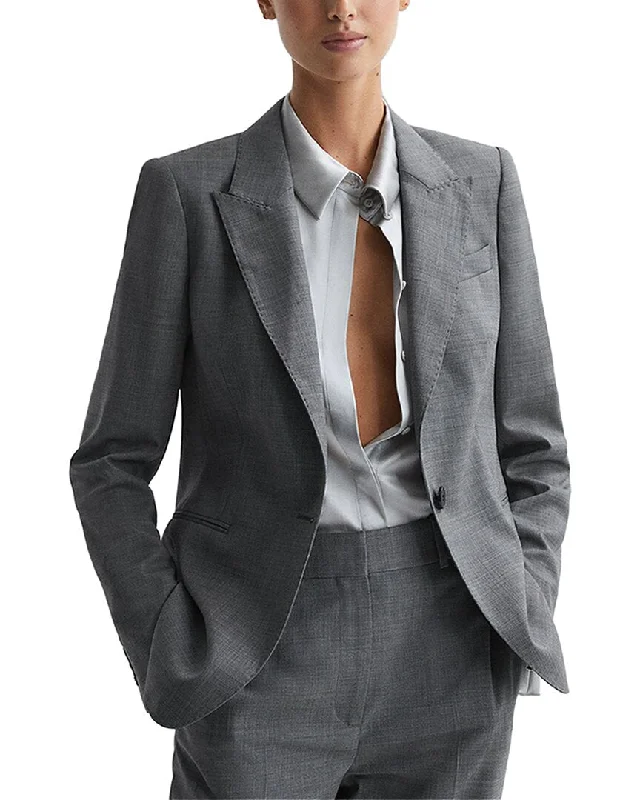 Reiss Layton Wool-Blend Blazer Classic Women’s Blazer