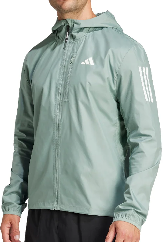 adidas Own The Run Mens Running Jacket - Green Women's mid-range jackets