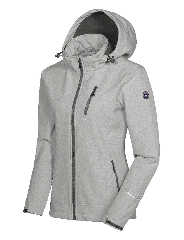 Women's Removable Hood Softshell Ski Jacket