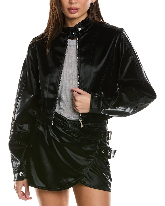 WeWoreWhat Cropped Moto Jacket Women’s Blazer Trend