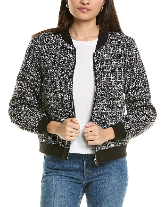 Pascale La Mode Zip Tweed Jacket Fashionable Women’s Blazer