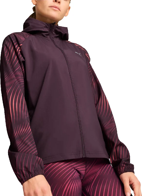 Puma Favourite Velocity Woven Womens Running Jacket - Purple Women's waterproof jackets