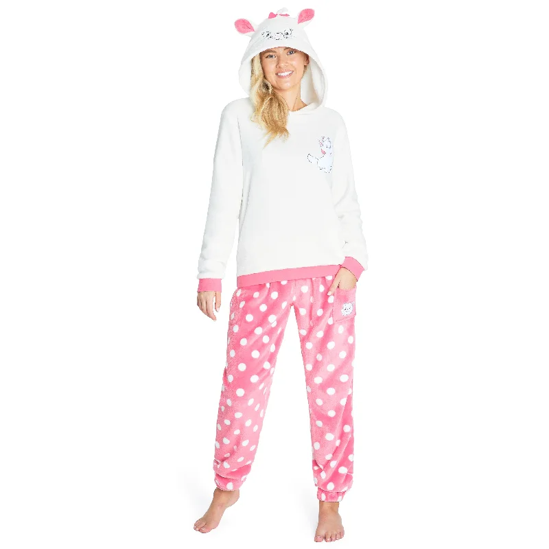 Disney Pyjamas for Women, Fluffy Ladies Fleece Pyjamas - MARIE Breathable pajama sets