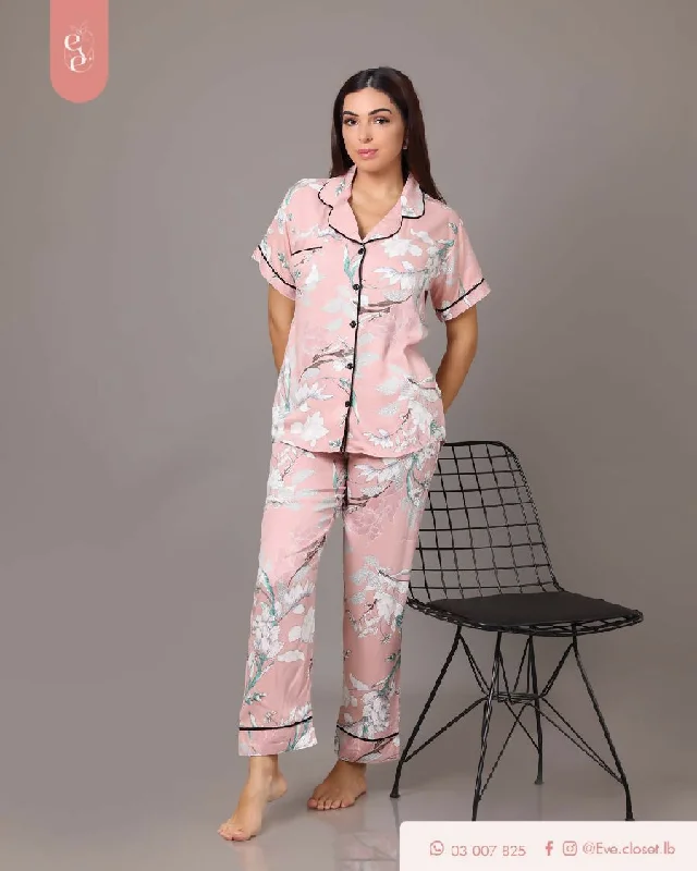 EVE.CLOSET Yellow And Pink Pajamas Spa pajama sets