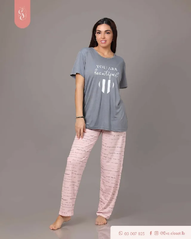 EVE.CLOSET You Are Beautiful Pajama Minimalist pajama sets