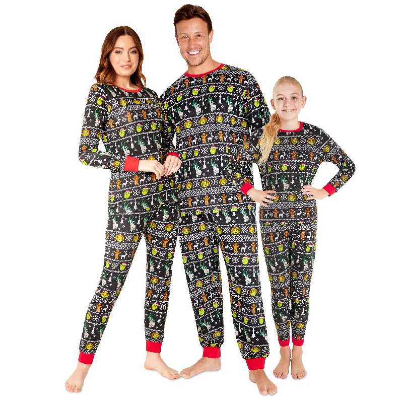 Shrek Christmas Matching Family Pyjamas , Matching PJs for Women, Men, Teens, Kids Movie night pajama sets