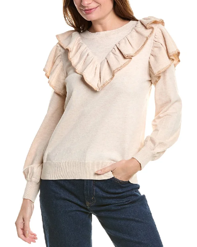 Fate Ruffle Wool-Blend Sweater Fall sweaters