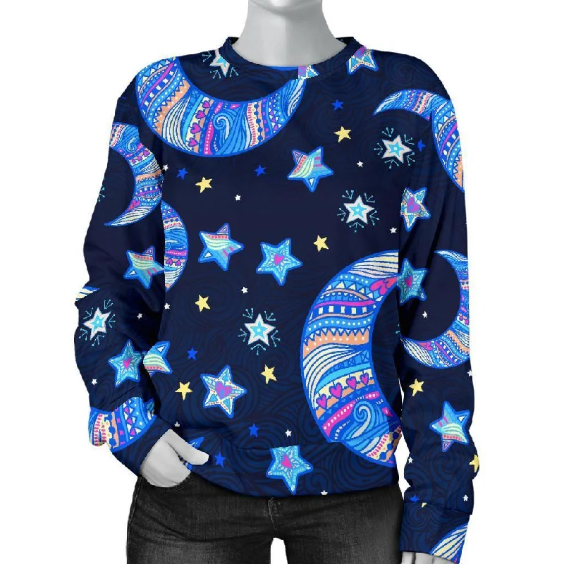 Celestial Pattern Print Women's Sweatshirt Nike sweaters