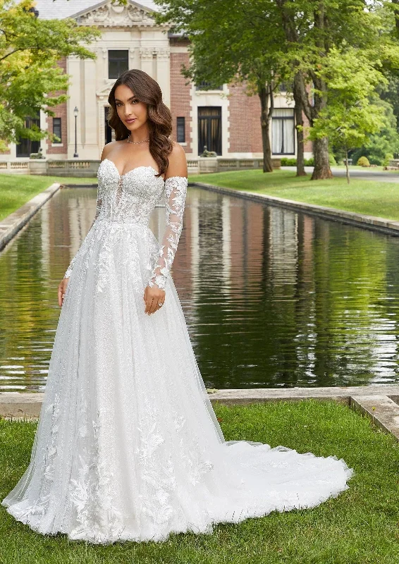 Morilee Dominique Wedding Dress Elegant Lace Gown