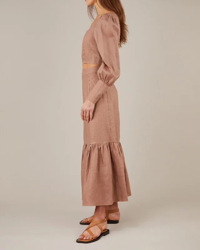 Orin Skirt - Walnut Slit unclassified skirts