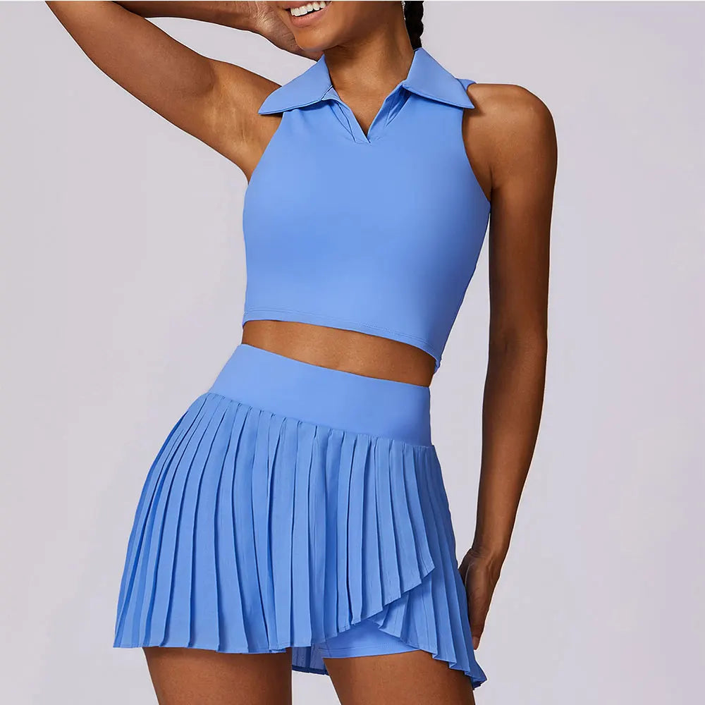 A&A Summer Outdoor Leisure Tennis Skirt Set Short unclassified skirts