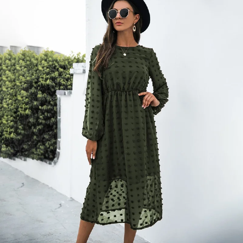 Elegant Casual Chiffon Party Vintage Midi Dresses Sexy little black midi dresses