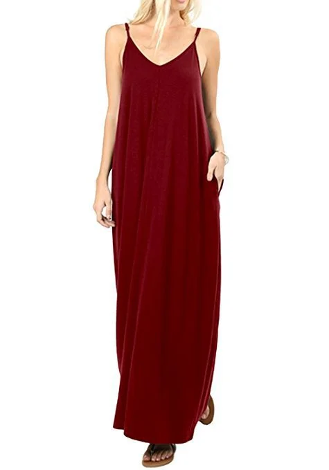 Olivian Pocketed Maxi Dress - Orchid Cotton maxi dresses