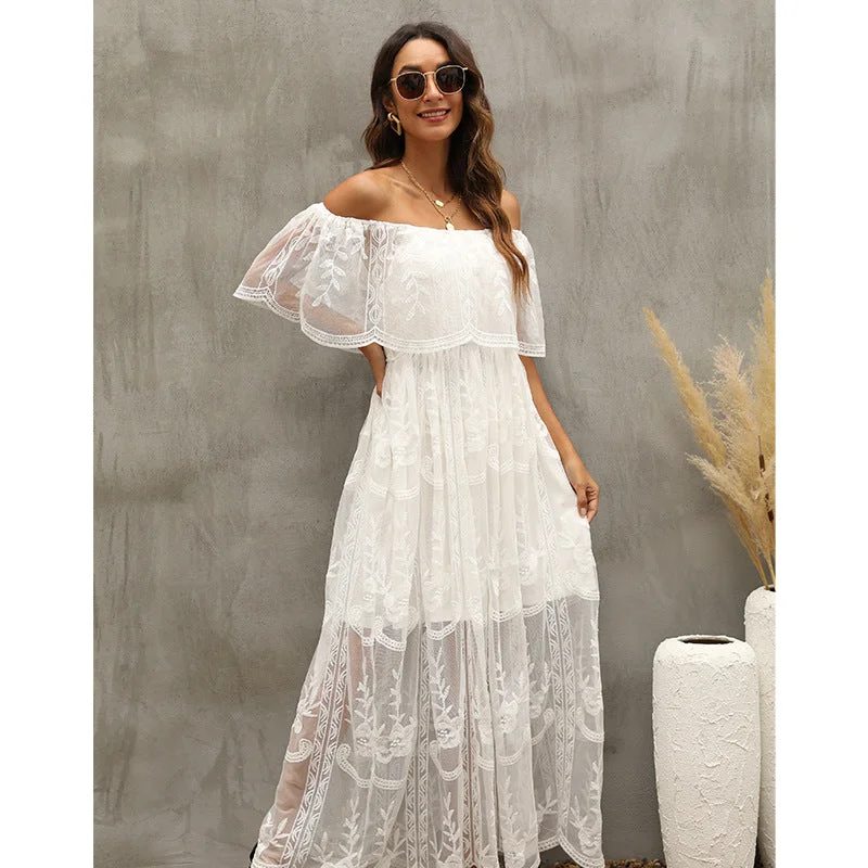 Our Together Is Forever Off The Shoulder Lace Maxi Dress Best maxi dresses for casual wear