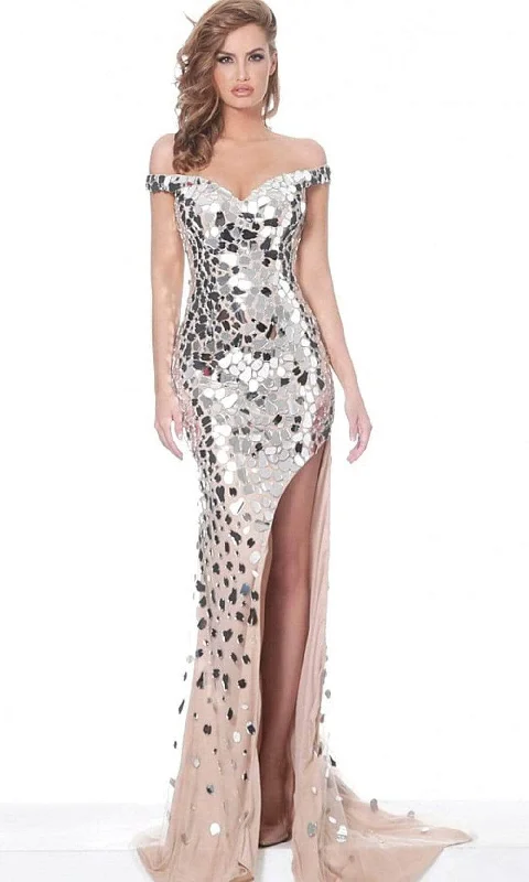 Jovani - Sweetheart Cut Glass Evening Dress 02500SC - 1 pc Nude in Size 00 Available Trendy party dresses under $50