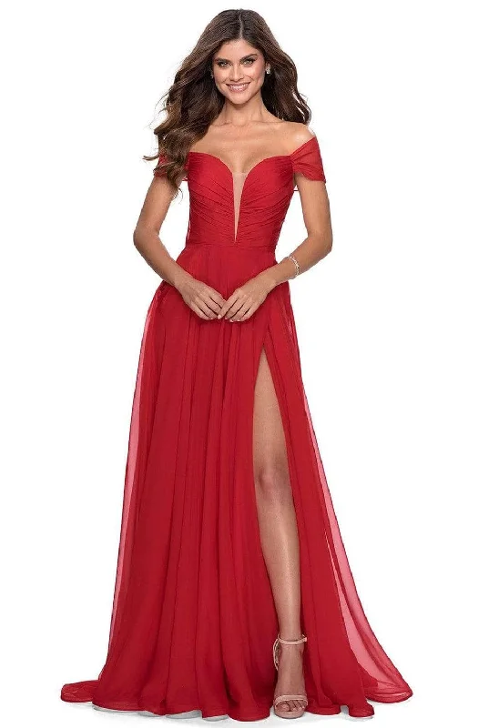 La Femme - Deep Sweetheart A-Line Evening Dress 28546SC Hot new arrivals in party dresses