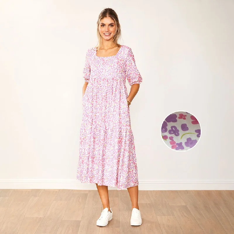 Delta Dress (Lilac Floral) Edgy floral dresses