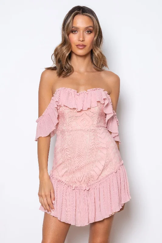 Dreamer Mini Dress - Blush Mini Skirt Chic