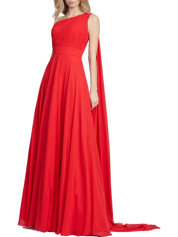 Womens One Shoulder Maxi Evening Dress Maxi Skirt Style