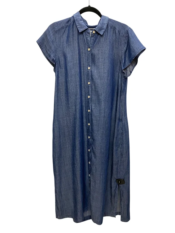 Dress Casual Midi By Tommy Bahama In Blue Denim, Size: M Cozy Midi Dress