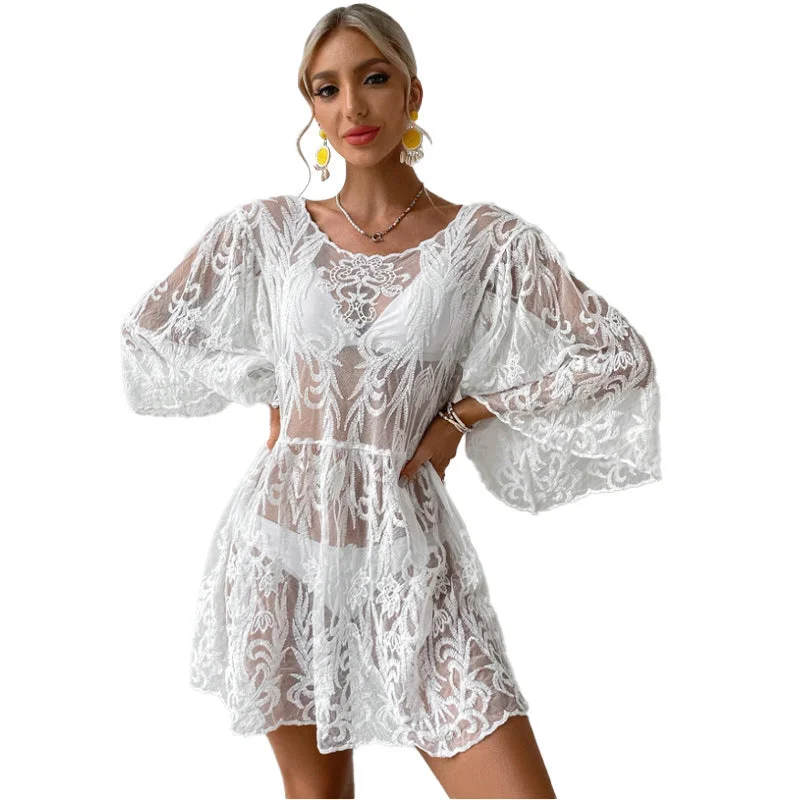 Sensual Lace Bikini Sun Protection Dress Lace Dress Lace